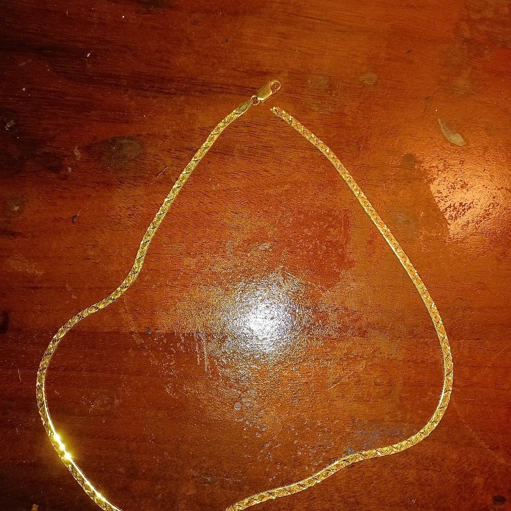 14k herringbone necklace fix/scrap